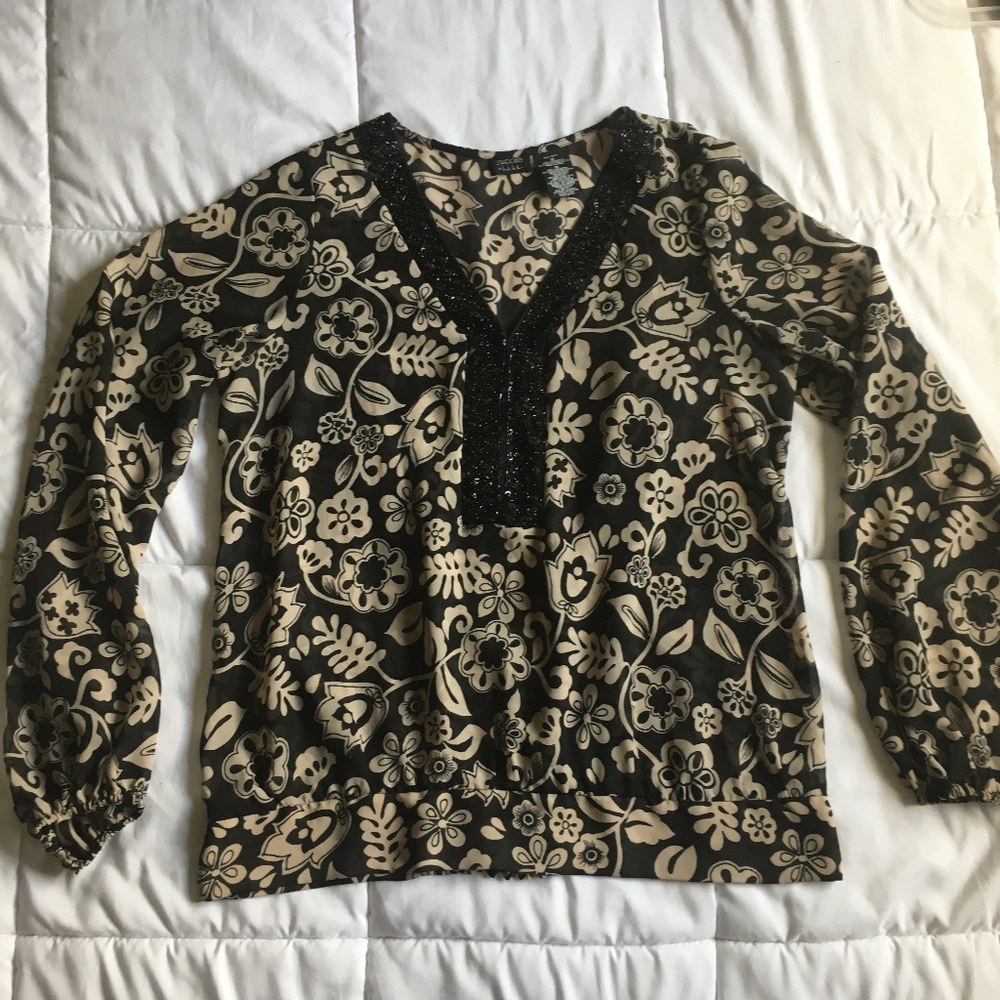 🏈 3/$15 nicole by nicole miller top black